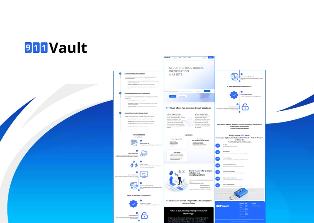 911 Vault — product screenshot