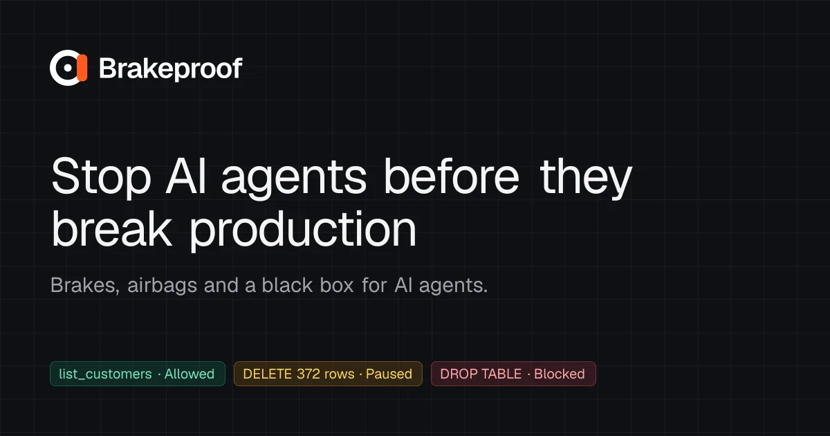Brakeproof — product screenshot 1 of 1